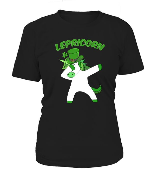 St Patricks Day Dab Dabbing Einhorn Lepricorn Women's T-Shirt