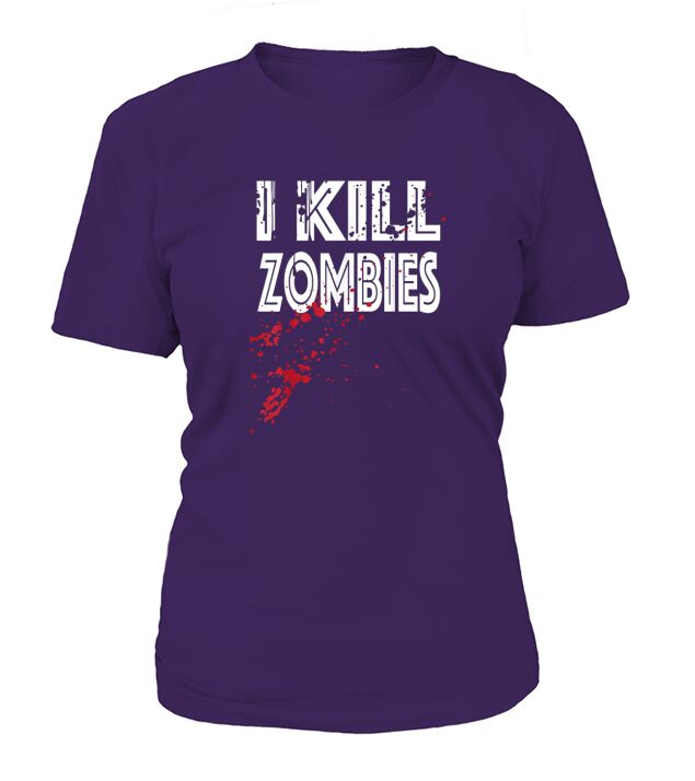 I kill zombies costume for halloween T-Shirt Woman