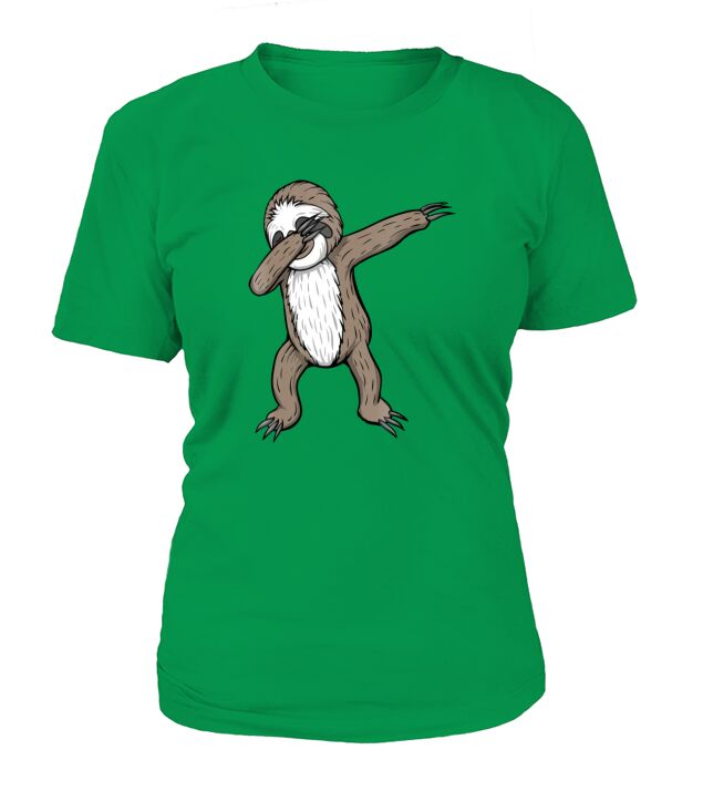 Sloth Dabbing Funny Dance Move Dab Gift Tee Shirt T-Shirt Woman