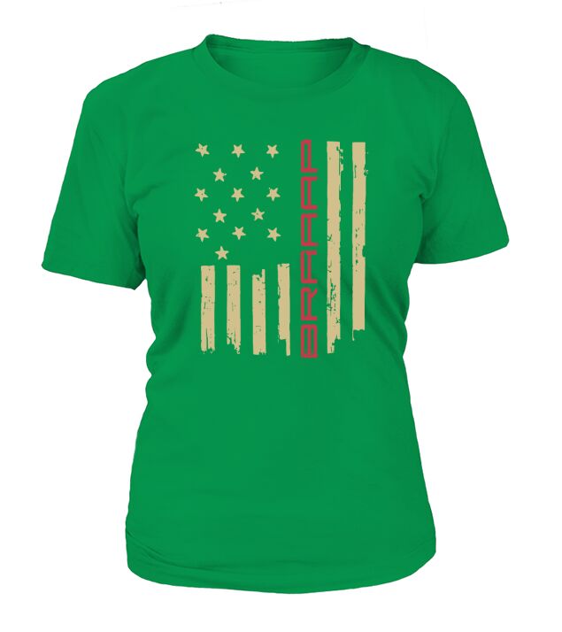 Braaap Snowmobile Flag T-Shirt Woman