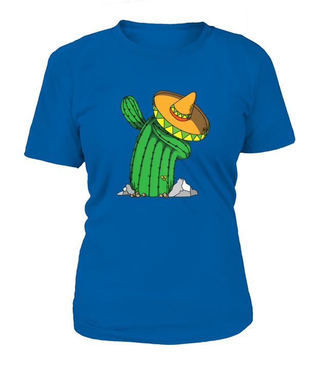 Dabbing Mexican Cactus Cinco De Mayo Mexico T-Shirt Woman