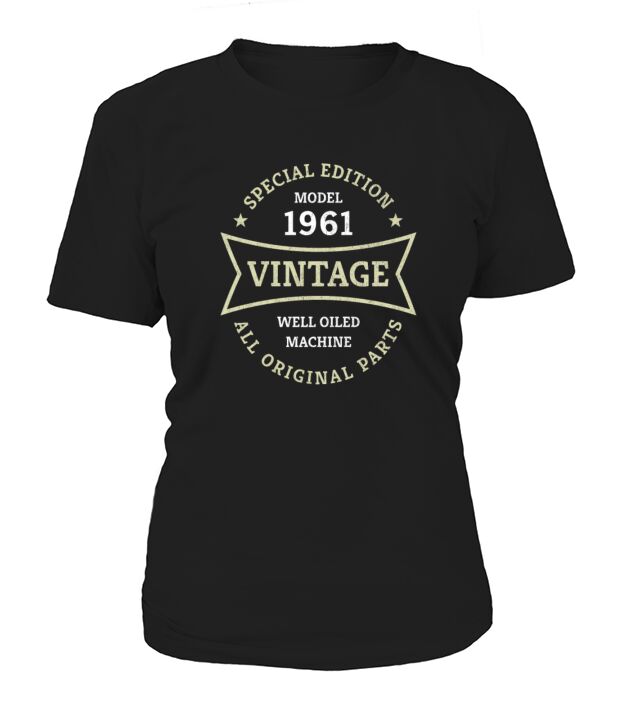 Born 1961 Vintage 60 Year Old 60th Birthday Gifts Women's T-Shirt