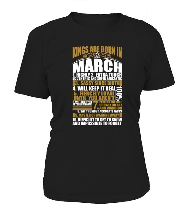 Kings Are Born In March T-Shirt Women's T-Shirt