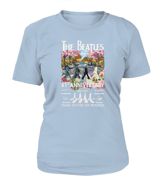 Abbey Road The Beatle 61st Anniversary 1960 2021 Thanks For The Memories T-Shirt Woman