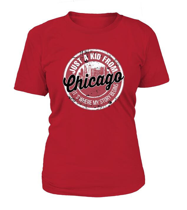 just a kid from chicago Where My Story Begins T-Shirt Woman