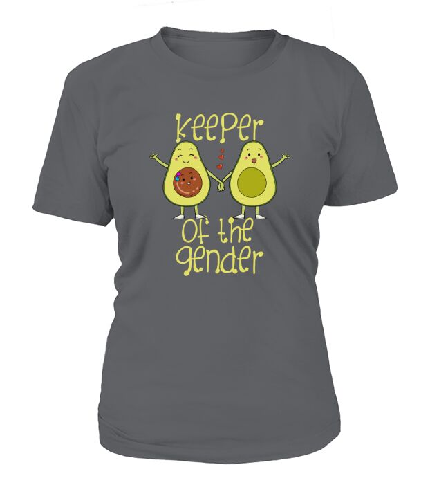 Keeper Of The Gender Reveal Baby Shower Party Avocado T-Shirt Woman