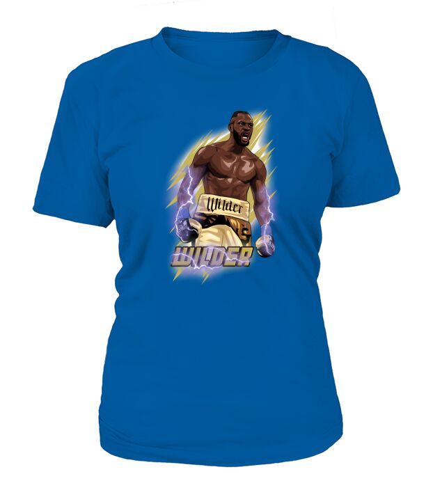 Deontay Wilder Lightning Boxing Star Pop Art T-Shirt Woman