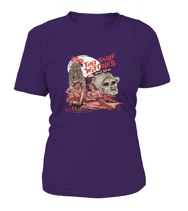 Tiki Surf Witches Frontside T-Shirt Woman
