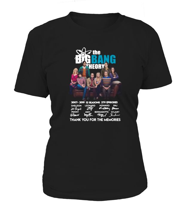 The Bigbang Theory 2007-2019 12 seasons 279 episodes signatures shirt Women's T-Shirt