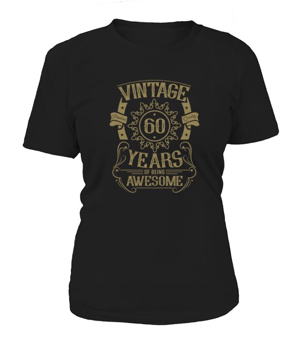 60th birthday gift ideas vintage husband wife Women's T-Shirt