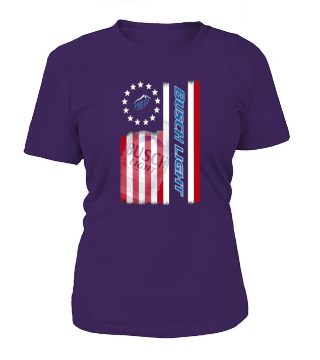 Busch Light beer American flag T-Shirt Woman