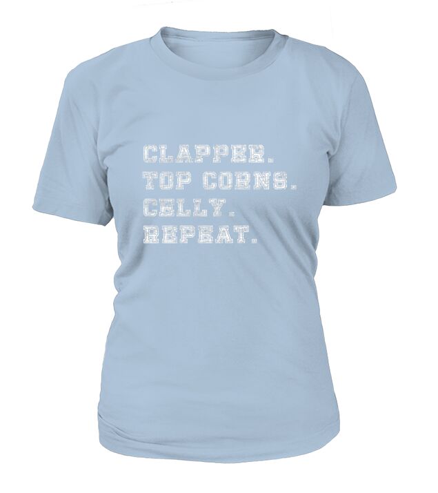 Clapper Top Corns Celly Repeat T shirt Hockey Tee T-Shirt Woman