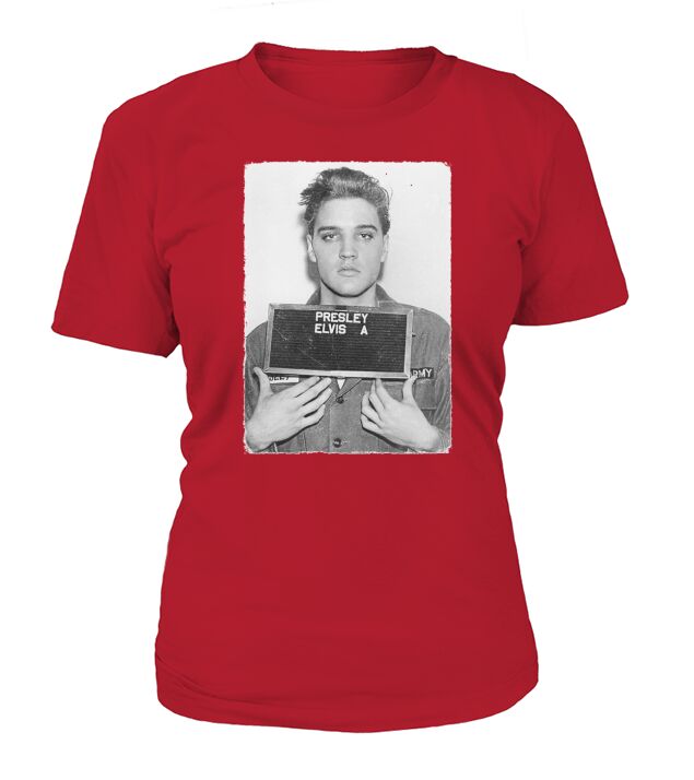 Elvis Presley Army Mug Shot T-Shirt Woman