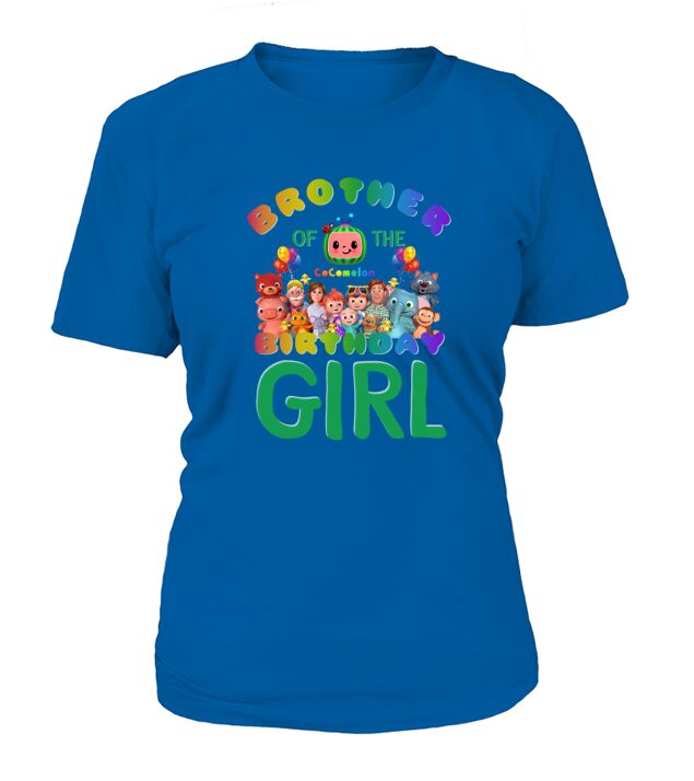 Brother Of The Cocomelon Birthday Girl T-Shirt Woman