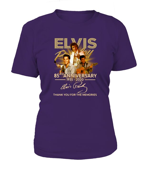 Elvis Presley 85th anniversary thank you for the memories signature T-Shirt Woman