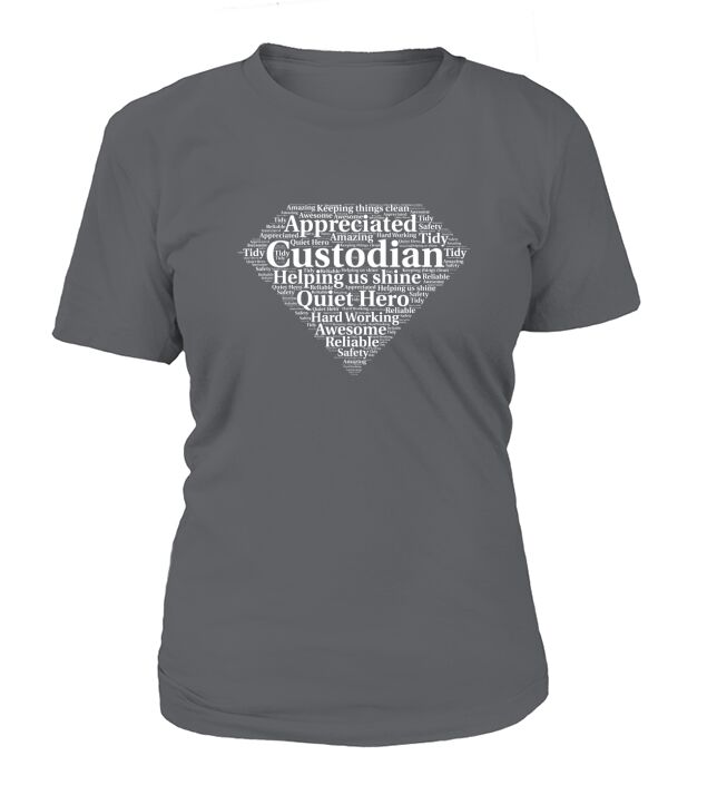 Custodian Appreciation Day Super Hero T Shirt T-Shirt Woman