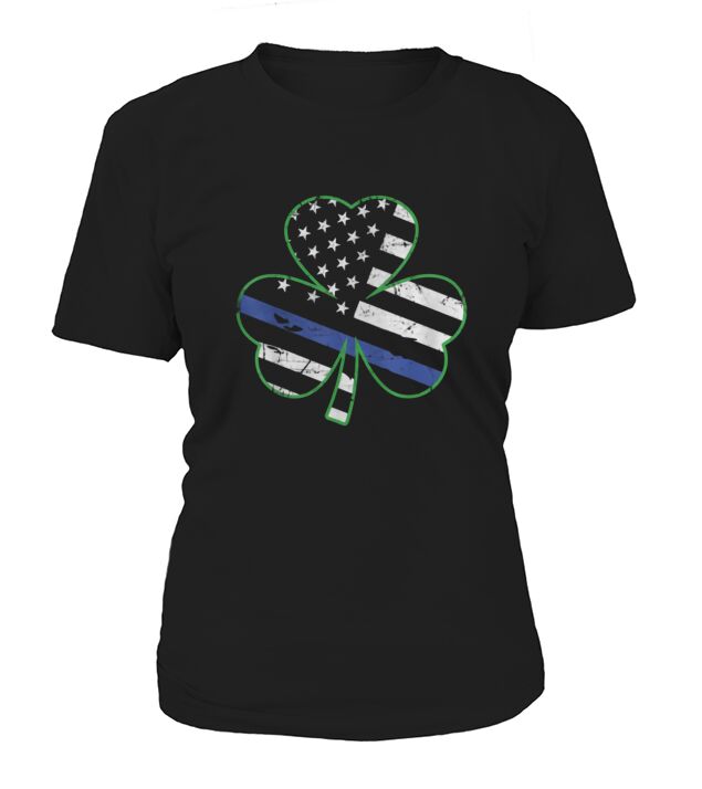 American Flag Shamrock T-Shirt Woman
