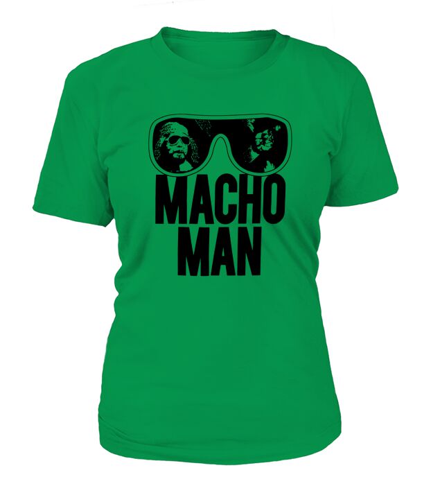 Macho Man Wrestler Ooold School Purple T-Shirt Woman