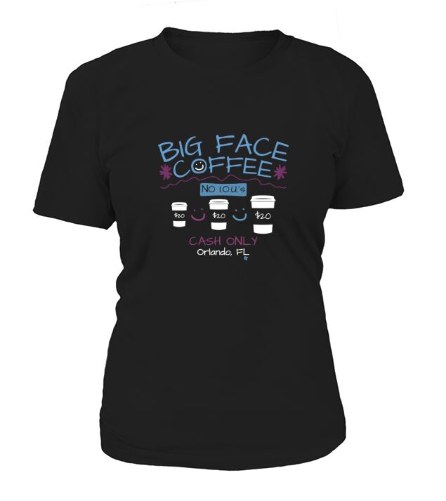 big face coffee shirt T-Shirt Woman