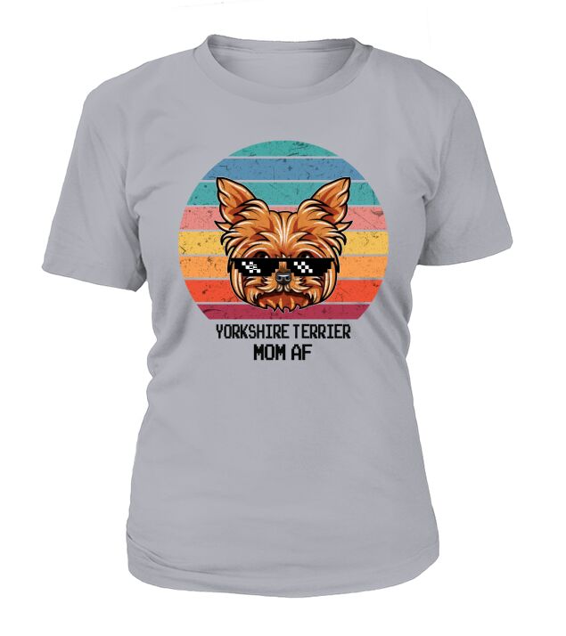 Happy Mother day Cute Yorkshire Terrier Mom AF Vintage Style 2020 T-Shirt Woman