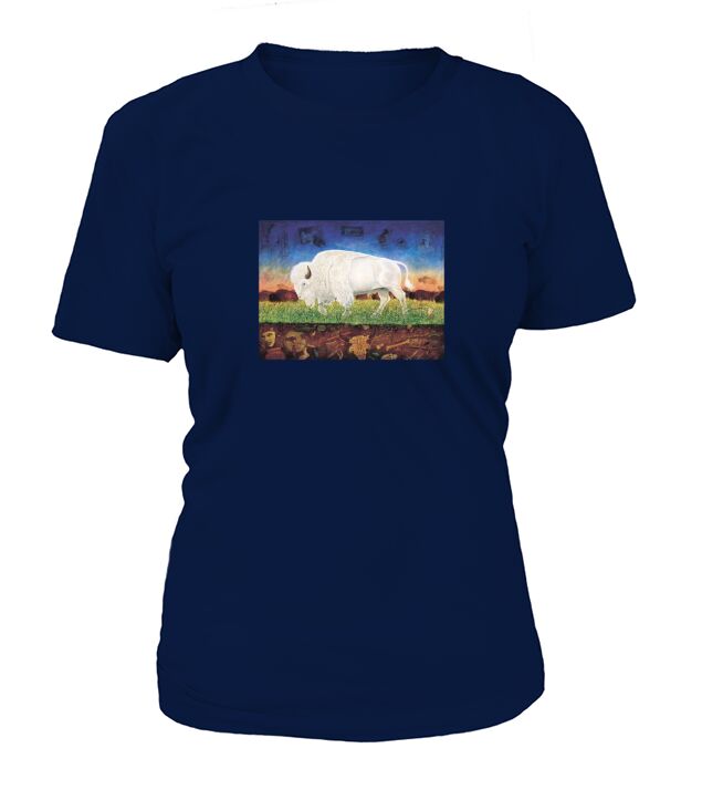White Buffalo In Field T-Shirt Woman