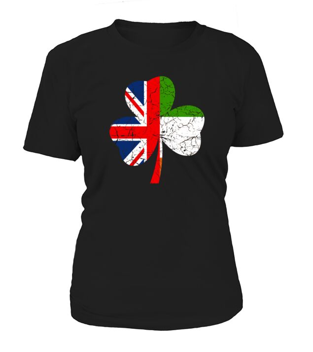 IRISH British FLAG Ireland Shamrock St Patricks Da Women's T-Shirt