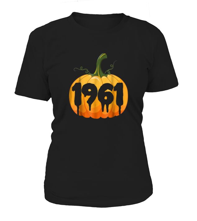 Top 1961 56th Birthday Gifts Pumpkin Halloween shirt - Unisex Long Sleeve T-Shirt Woman