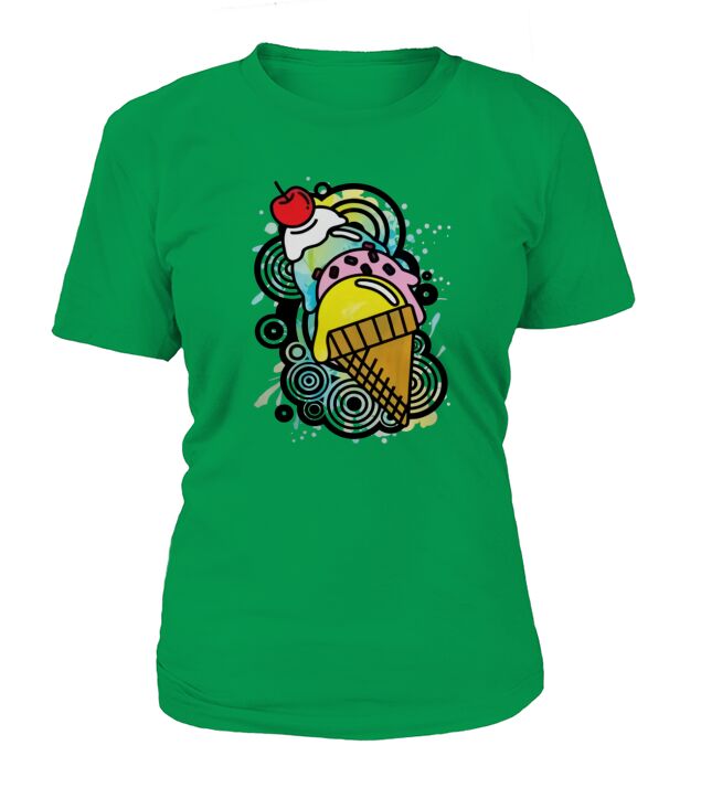 Ice Cream Paint T-Shirt Woman