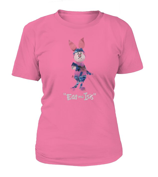 Piglet Navy T-Shirt Woman