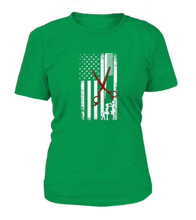 Hair Stylist Flag T-Shirt Woman