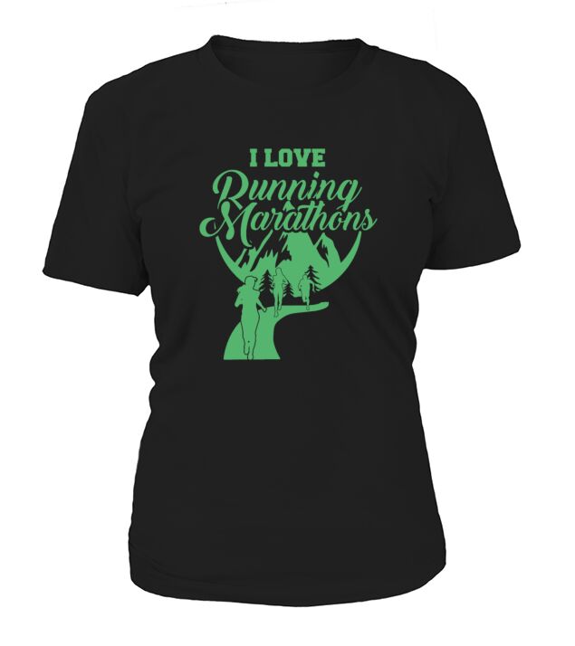 Marathon Marathoner Running Jogging Marathons T-Shirt Woman