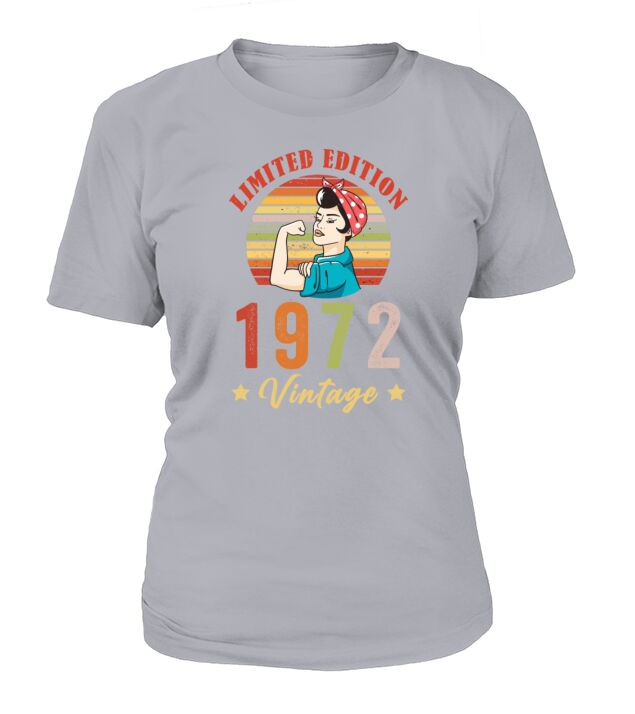 Retro Vintage 1972 50th Birthday Limited Edition T-Shirt Woman