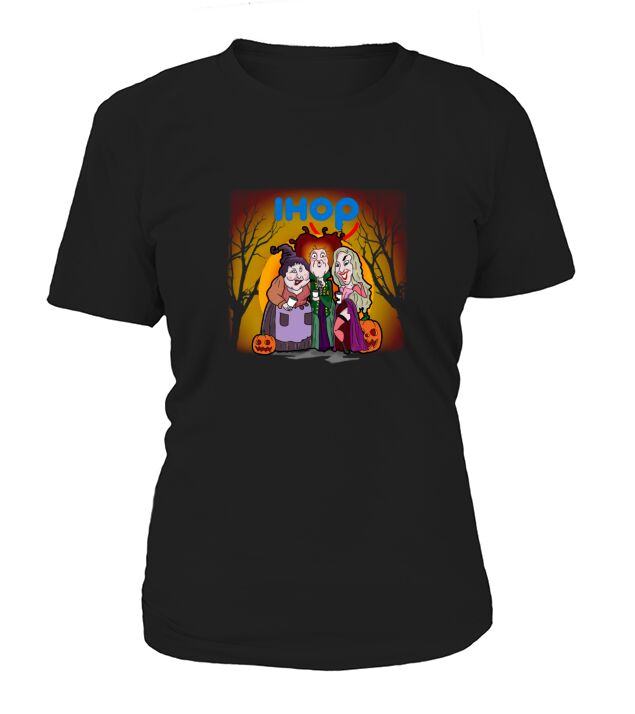 Hocus Pocus Sanderson Sisters Ihop Halloween Pumpkin T-Shirt Woman