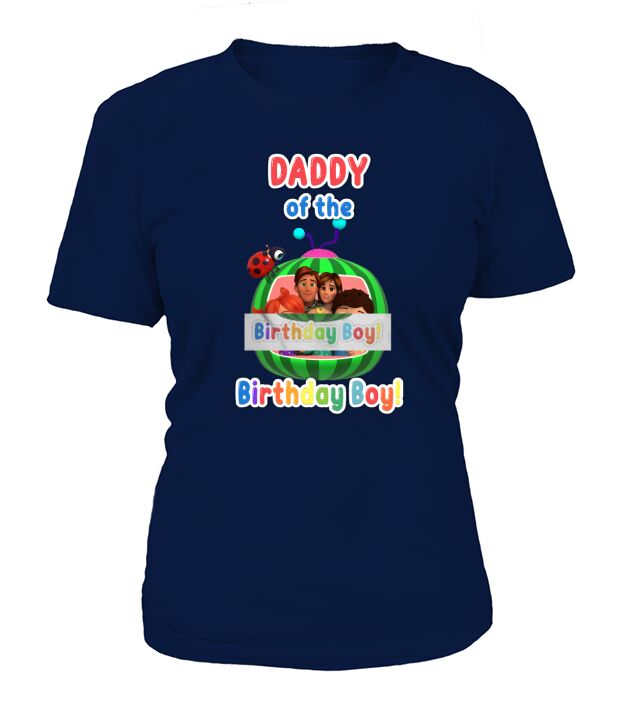 Daddy Of The Cocomelon Birthday Boy T-Shirt Woman