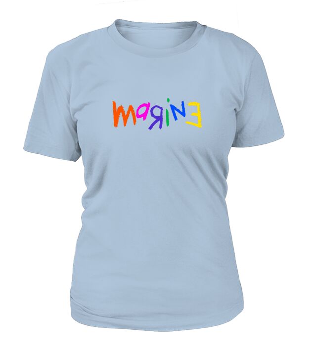 marine crayon  colorful art T-Shirt Woman
