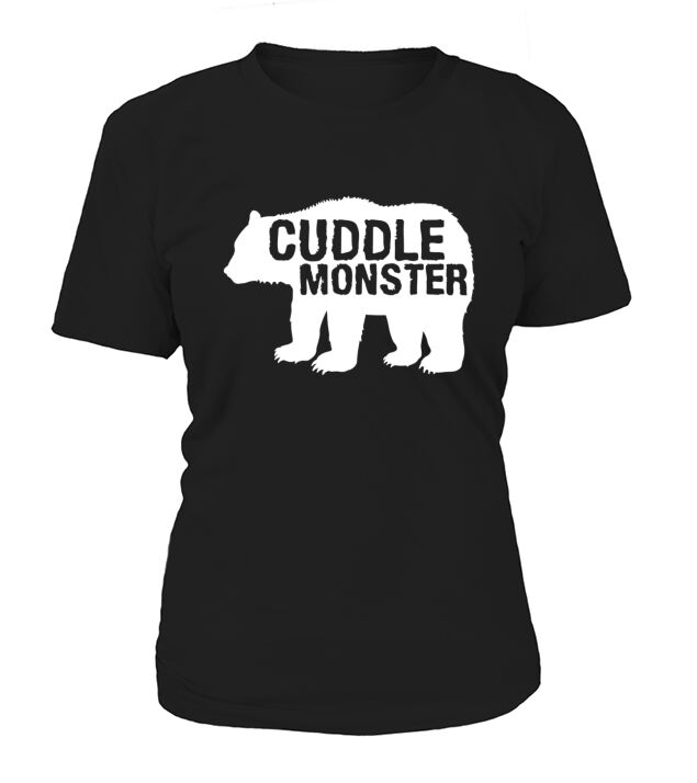 Cuddle Monster Bear Silhouette Fun T-Shirt Woman
