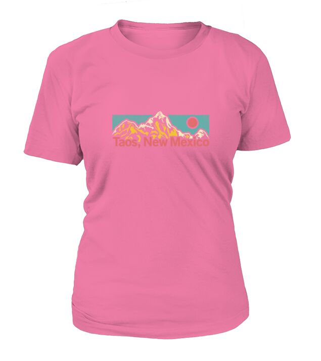 Vintage Taos New Mexico Graphic Apparel T-Shirt Woman