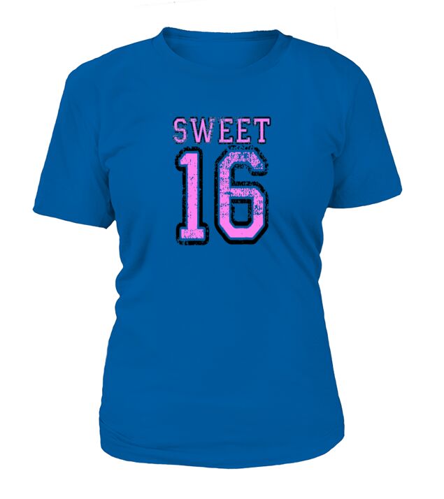 Sweet 16 In Pink - 16th Birthday Gift Girl Bday Women's T-Shirt