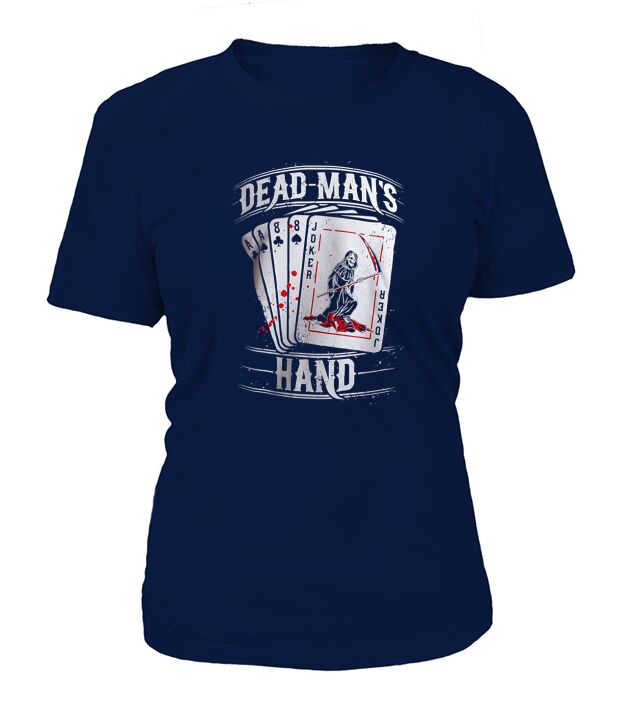 Aces And Eights Dead Mans Hand Card Player T-Shirt Woman