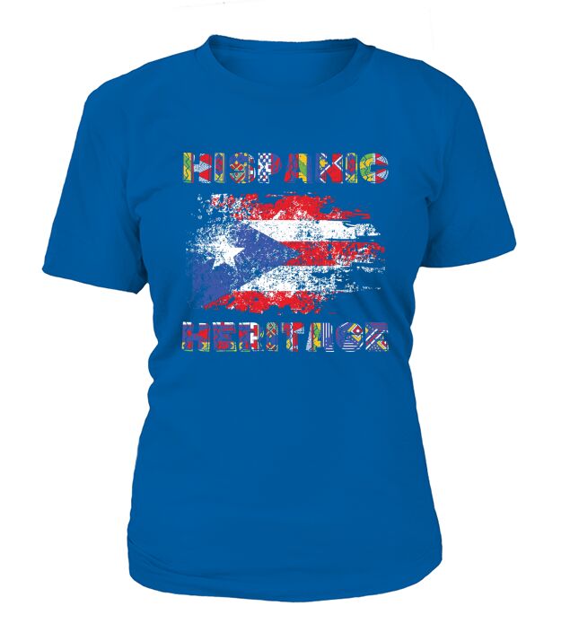 Puerto Rico Hispanic Heritage Month T-Shirt Woman
