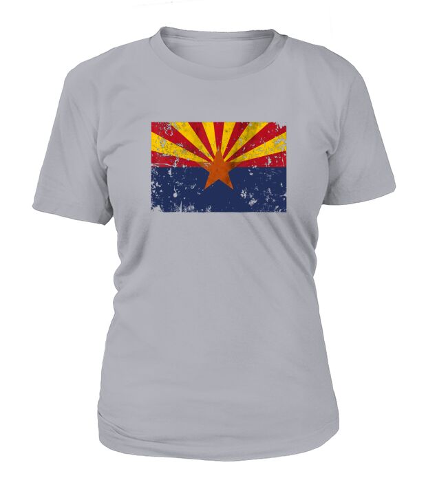 The Original Vintage Distressed Arizona Flag T-Shirt Woman