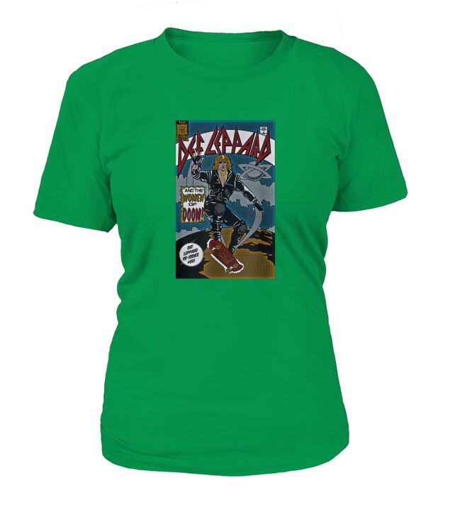 Def Leppard  Comic T-Shirt Woman