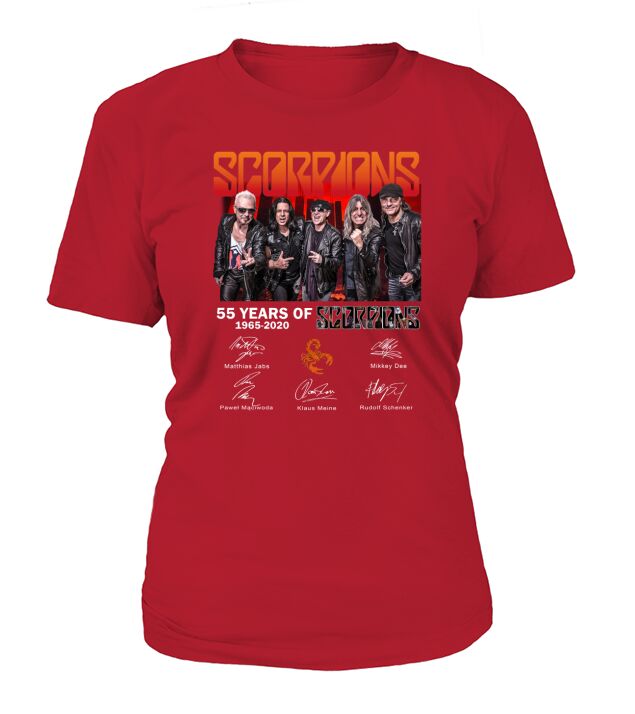 55 years of Scorpions 1965 2020 signatures shirt T-Shirt Woman