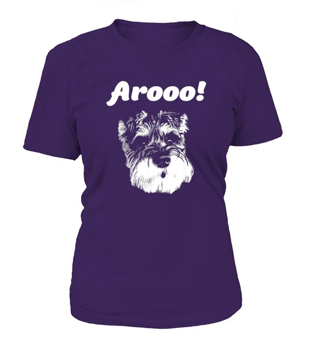 Schnauzer Arooo Barking T-Shirt Woman