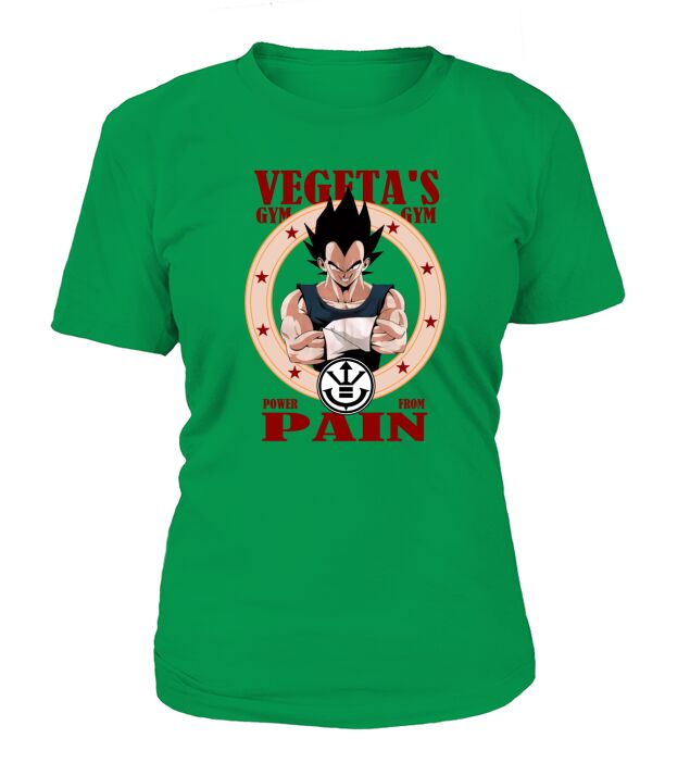 Vegetas Gym Power From Pain T-Shirt Woman