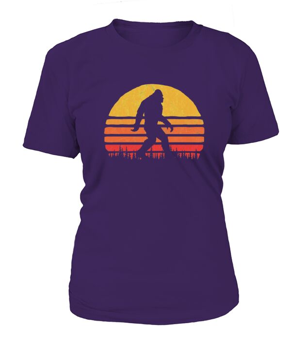 RETRO BIGFOOT SILHOUETTE SUN VINTAGE - BELIEVE T-Shirt Woman