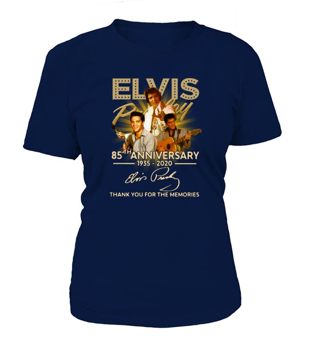 Elvis Presley 85th anniversary thank you for the memories signature T-Shirt Woman