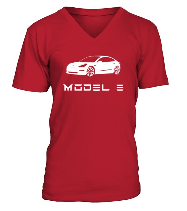 Tesla Model 3 V-Neck T-shirt