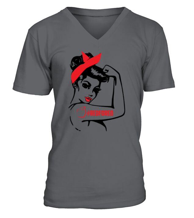 Teacher Red For Ed RedForEd T Shirt V-Neck T-shirt