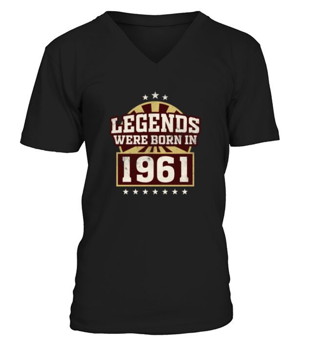 60th birthday gift vintage 1961 60 years V-Neck T-shirt